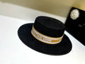 Dior Flat Cap - Black / White